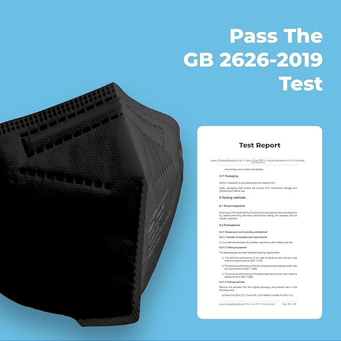 Lyka KN95 Face Masks 50 Pack – 5-Ply Disposable Masks for Dust, Work, Sanding, Painting, Allergies, Lawn & Cleaning