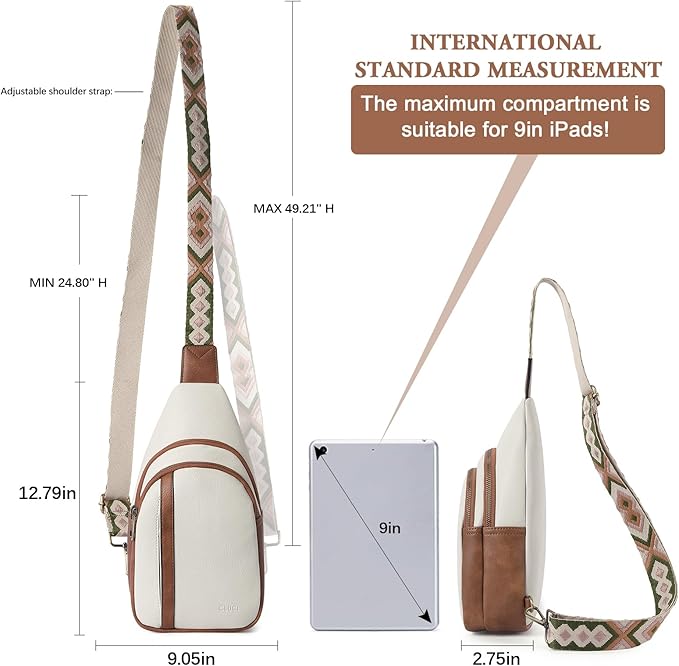 CLUCI Crossbody Bags for Women Men,Leather Sling Bag Cross Body Backpack for Woman Gifts for Women Birthday Unique