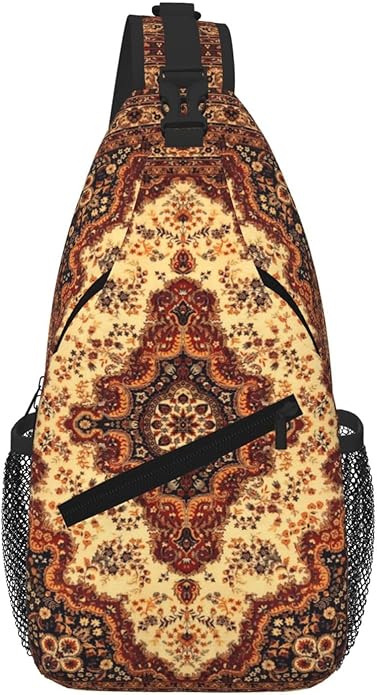 Cross Chest Bag Diagonally for Men Shoulder Bag for Travel Hiking Trendy Sling Bag with Adjustable Shoulder Strap