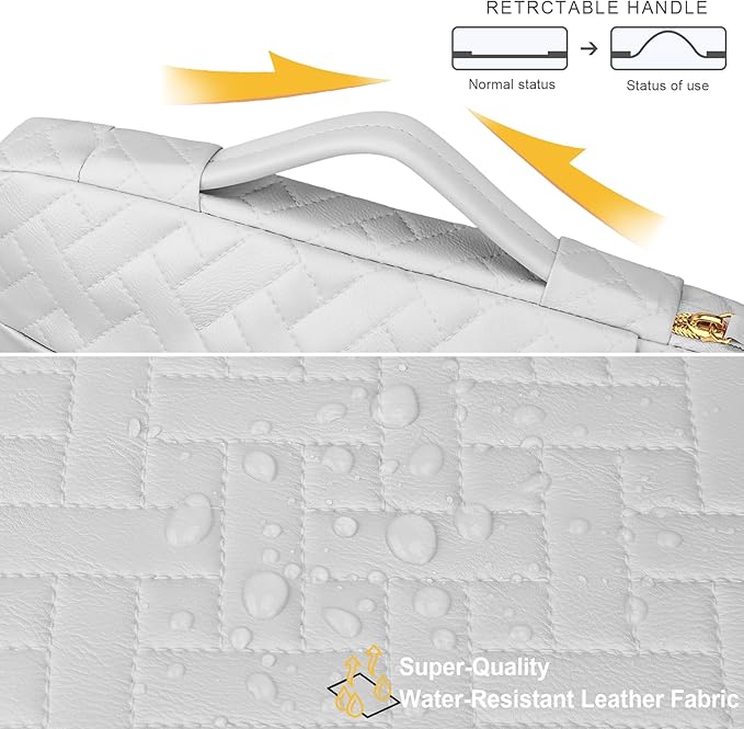 Lacdo 360° Protective Laptop Sleeve Case for 14 inch New MacBook Pro M4/M3/M2/M1 Chips Pro Max A3112 A3401 A3185 A2918 A2992 A2779 2024-2021, 13.8" Surface Laptop Copilot+PC Computer Bag, Space Gray