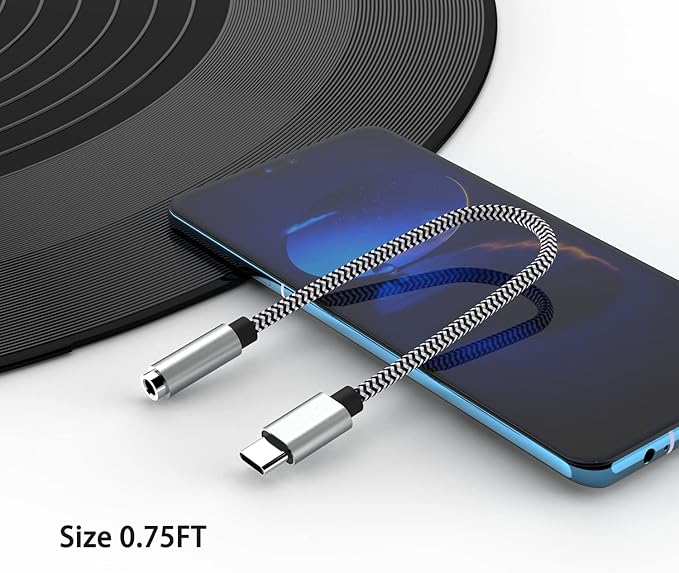 USB Type C to 3.5mm 4pack Female Headphone Jack Adapter: Type C to Aux Audio Cable Cord Compatible with Samsung Galaxy S22+ S21 Ultra S20 S10 S9 Note 20 10, Google Pixel 6 Pro/5/4/3/2