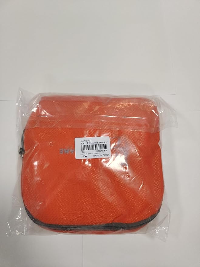 ZOMAKE Lightweight Packable Backpack, 35L Light Foldable Hiking Backpacks Water Resistant Collapsible Daypack for Travel(Orange)