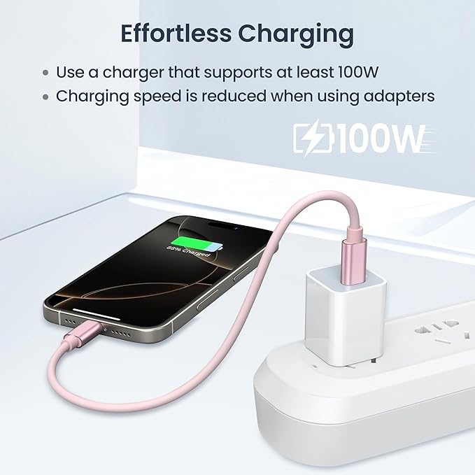 Elebase for iPhone 17 USB Charging Adapter Kit,Multi USBC Adaptor with 1Ft 100W Charger Cable Set,Type C to Micro USB 3.0 OTG iOS Travel Converter for iPhone 16 15 Max Pro,Samsung Galaxy S24 S23 Plus