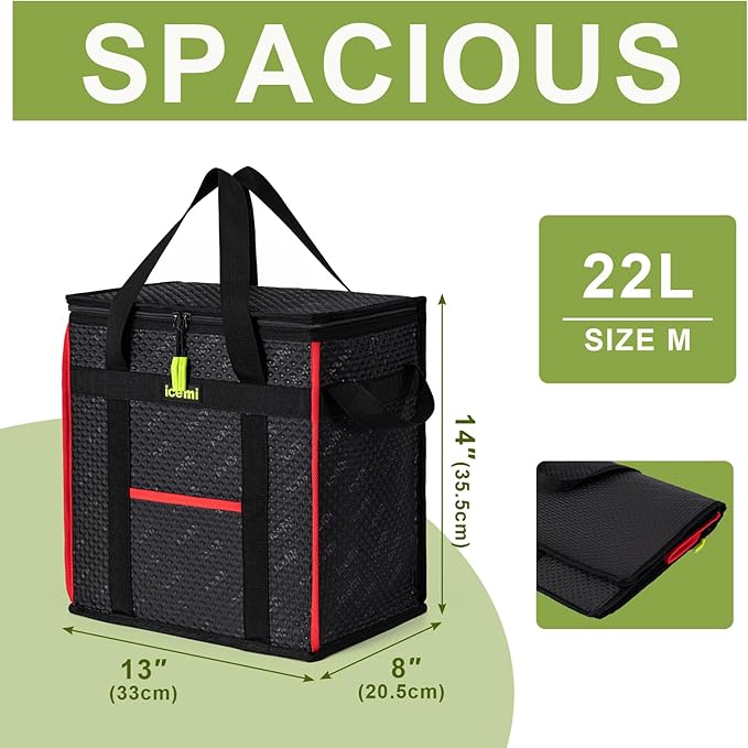 Insulated Reusable Grocery Bags, Premium Quality Cooler Bags insulated bag