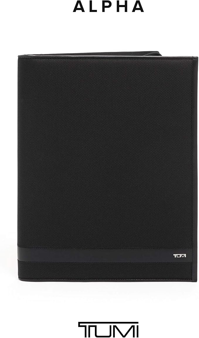 TUMI - Alpha Zip-Around Letter Pad - Ballistic Nylon Material - Durable Letter Pad Notebook Case - 13.3" X 10.3" X 1.0" - Black