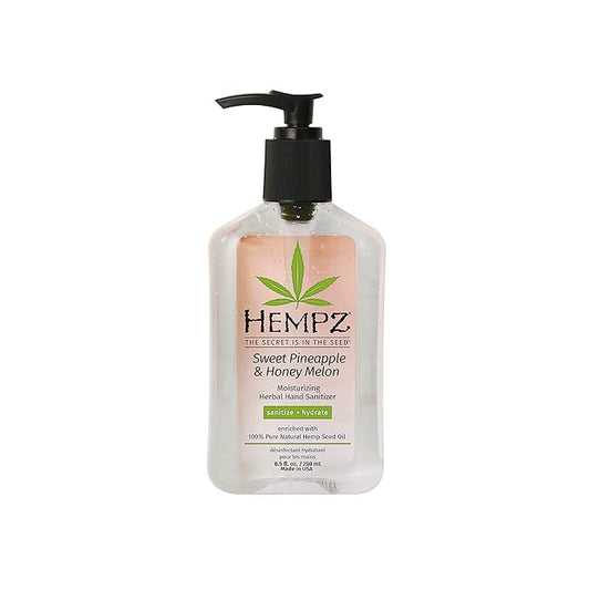 Hempz Sweet Pineapple & Honey Melon Moisturizing Herbal Hand Sanitizer, 8.5 Fl Oz