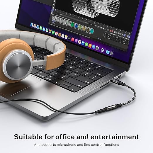 MOSWAG USB Type C to 3.5mm Headphone Jack Adapter, Audio Adapter USB C to Aux Dongle Cable Cord for iPhone 15 Plus/15 Pro Max Samsung Galaxy S23 S22 Ultra S20+ Note 20 10,Pixel 7 6 5 4 and More