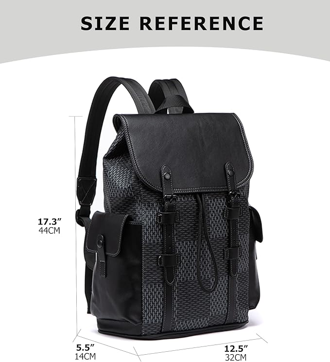 KingTo Laptop Backpack for Men Luxury Anti-Theft Travel Backpack Casual Business Waterproofing Computer Bag (A-Gray)