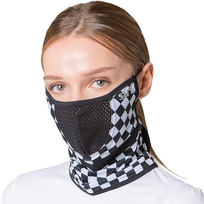 KOREA (Type H) UV Sun Protection Balaclava Half Face Mask - For Golf, Hiking, Running, Cycling & Outdoor Sports