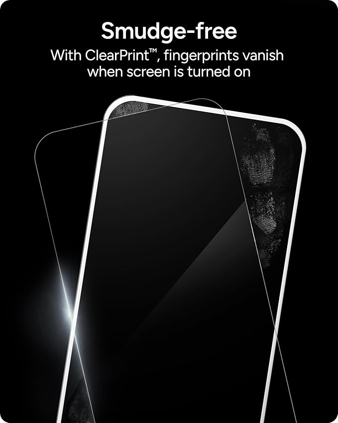 ZAGG Glass Elite Privacy iPhone 15 Pro Max Screen Protector - 5X Stronger with Reinforced Edges, 2-Way Privacy Filter, Scratch & Smudge-Resistant Surface, InvisibleShield, Easy to Install