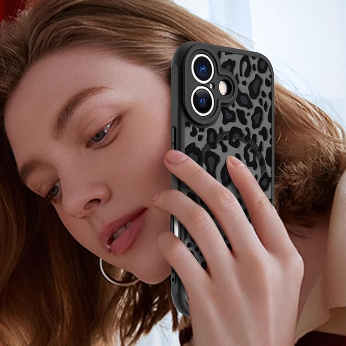 KANGHAR Case Compatible with iPhone 17 Leopard Printed Pattern [Compatible with Magsafe] Cute Cheetah Protective Magnetic Case for Girls Women Men 6.3"