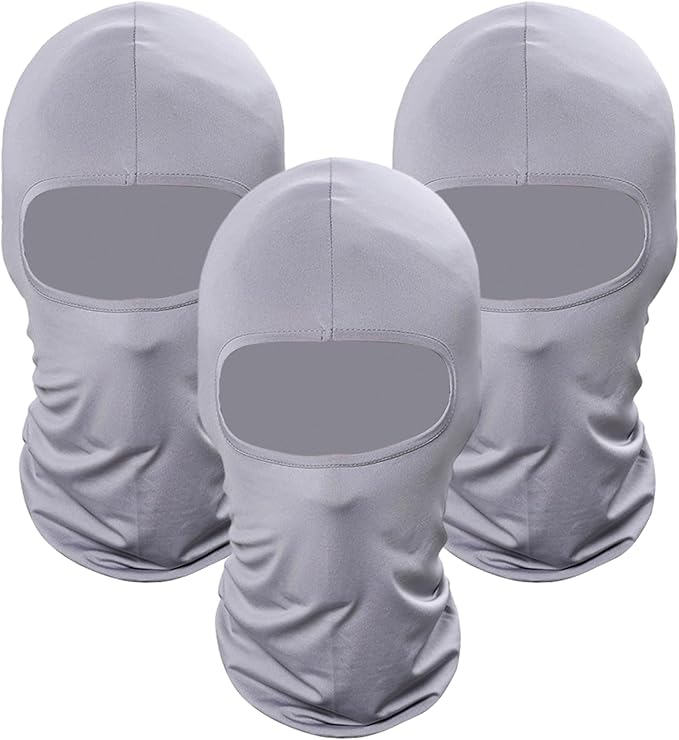 Pukavt 3 Pack Balaclava Face Mask, Ski Mask for Men Women, UV Protection Windproof Scarf for Motorcycle Snowboard Cycling