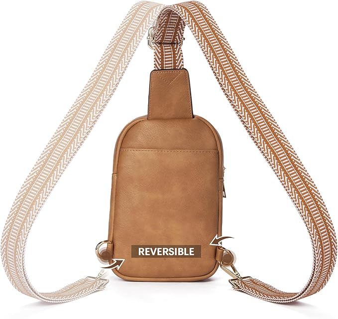 BOSTANTEN Small Sling Bag Crossbody Bags for Women Trendy Crossbody Purse Leather Chest Bag