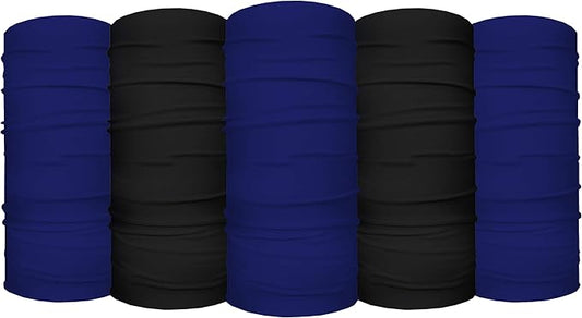 S A Company Kids' Face Shields UPF 30+, Breathable Multipurpose Neck Gaiters for Boys and Girls (Pack of 5)