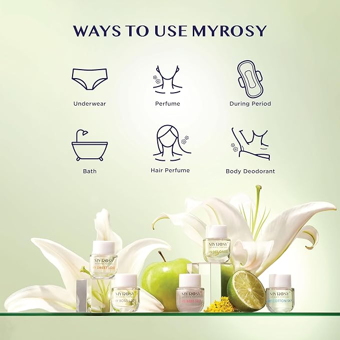 In My Oasis Deodorizing Perfume Oil for Women - Dermatologist Approved - Intimate Fragrance - Hypoallergenic, Long Lasting, Alcohol & Paraben-Free, Odor Control, Fragrance Oil for Feminine Area