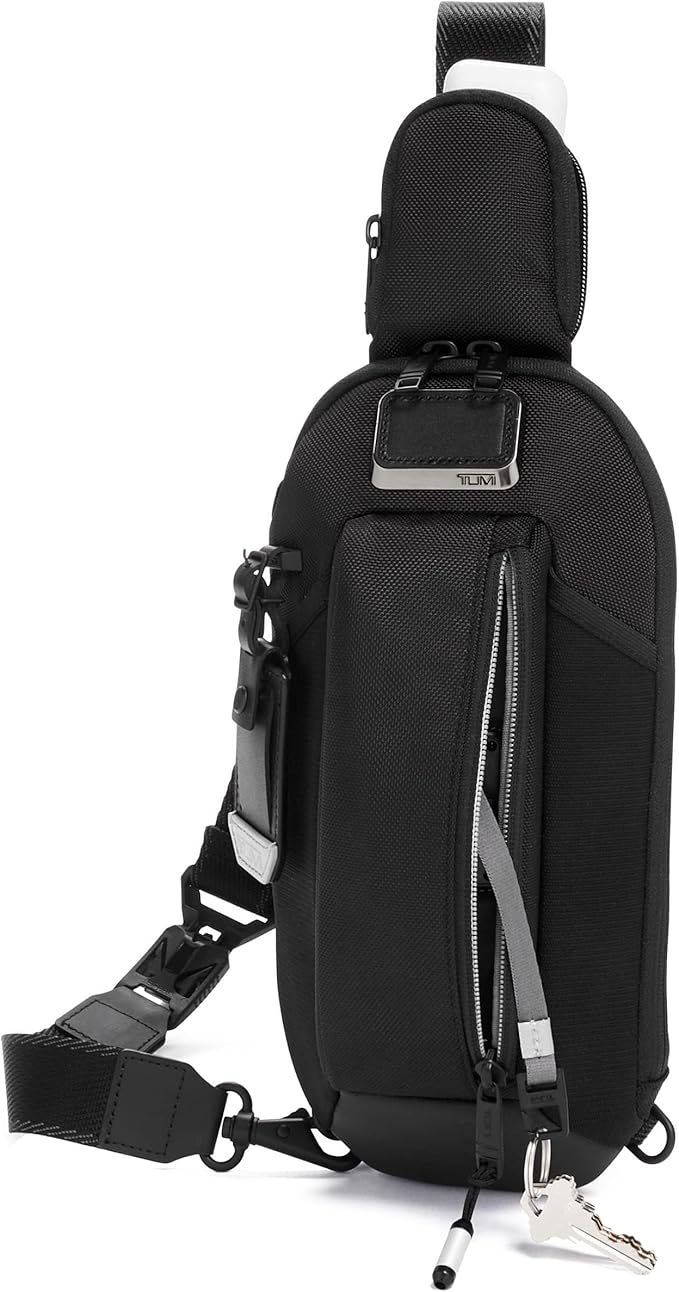 TUMI - Alpha Bravo Esports Pro Sling Bag - Gaming Bag for Handheld Gaming Devices - 12.0" X 5.8" X 2.5" - Black