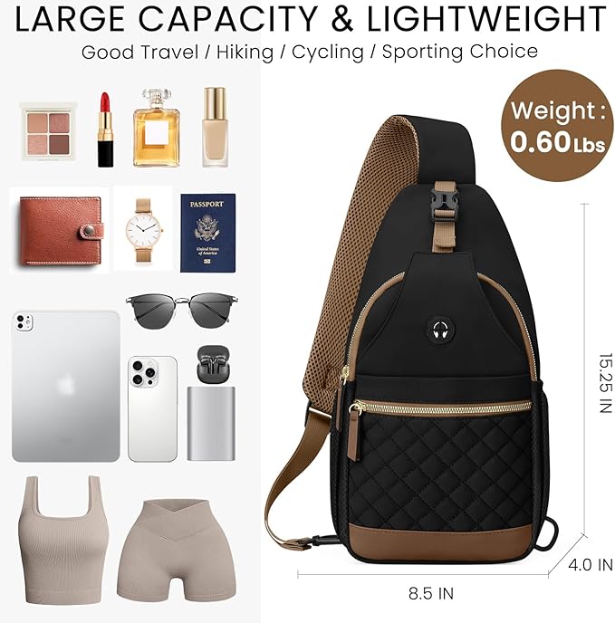 Small Crossbody Purses Bags for Women Men Travel, Chest Sling Bag Women Casual Cross Body Bag for Woman Sling Backpack