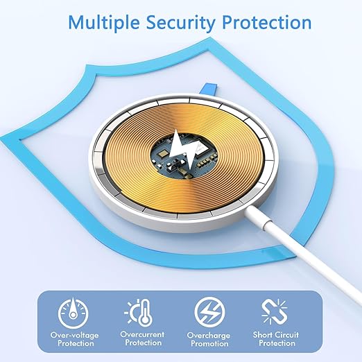10FT Magnetic Wireless Charger, 2Pack 15W Fast Apple Mag-safe Charger Wireless iPhone Charging Pad with Charging Plug for iPhone 16 Pro Max/16 Pro/16 Plus/16/iPhone 15 Pro Max/14/13/12,AirPods 3/2/Pro