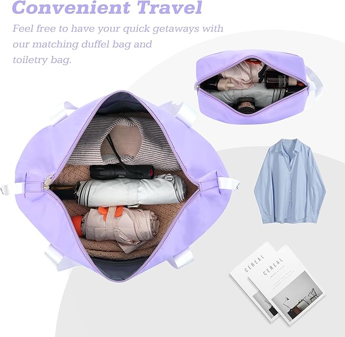 Merax Suitcase Set 28 inches Expandable Luggage with TSA Lock Spinner Wheels Hardshell Lightweight Vintage Luggage with Travel Bag,Purple