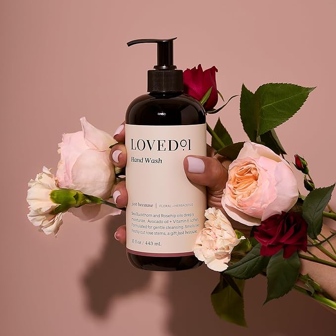 Hand Wash, Just Because Liquid Hand Soap, Gentle & Hydrating, Cruelty-Free, Formulated with Nourishing Oils & Soft Floral Scent, 15 oz