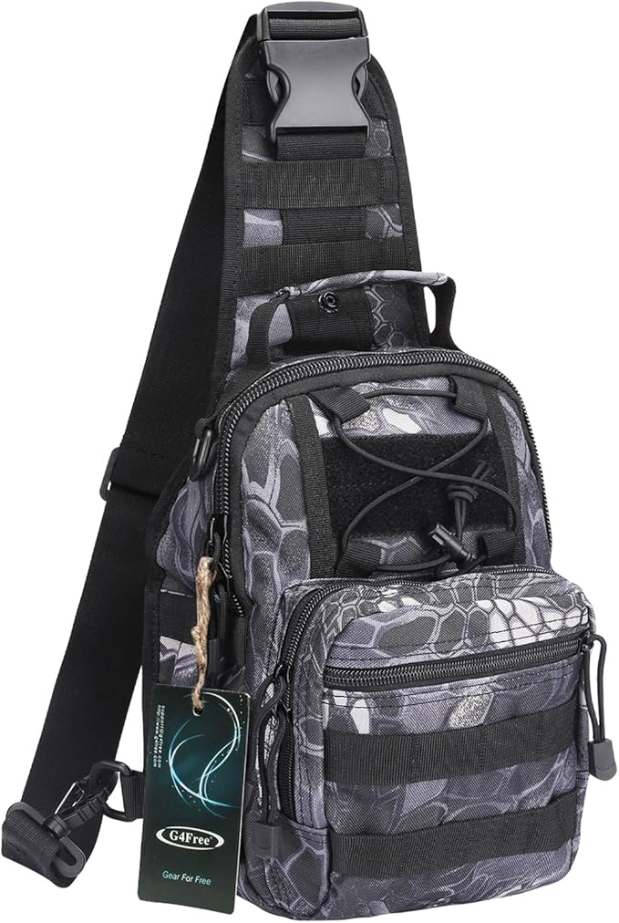 G4Free Outdoor Tactical Bag Backpack, Military Sport Bag Pack Sling Shoulder Backpack Tactical Bag for Every Day Carry
