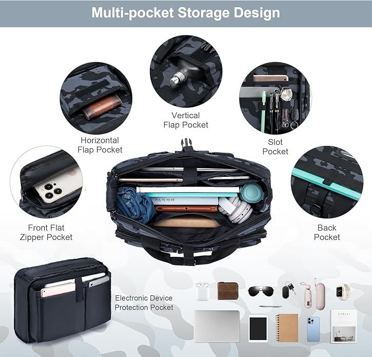 Stypos Tactical Messenger Bag Briefcase for Man Military Laptop Bag 14 Inch/15.6 Inch /17.3 Inch Messenger Shoulder Work Bag