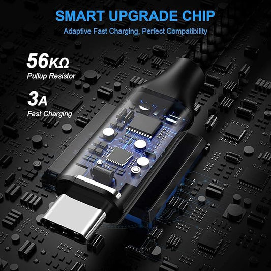 etguuds USB to USB C Cable 3.3ft, 2-Pack USB A to Type C Charger Cord Fast Charging for Samsung Galaxy A15 A25 A35 A55 A54, S24 S23 S22 S21 S20 S10 S10E, Note 20 10, Moto G, for iPhone 16 15, Black