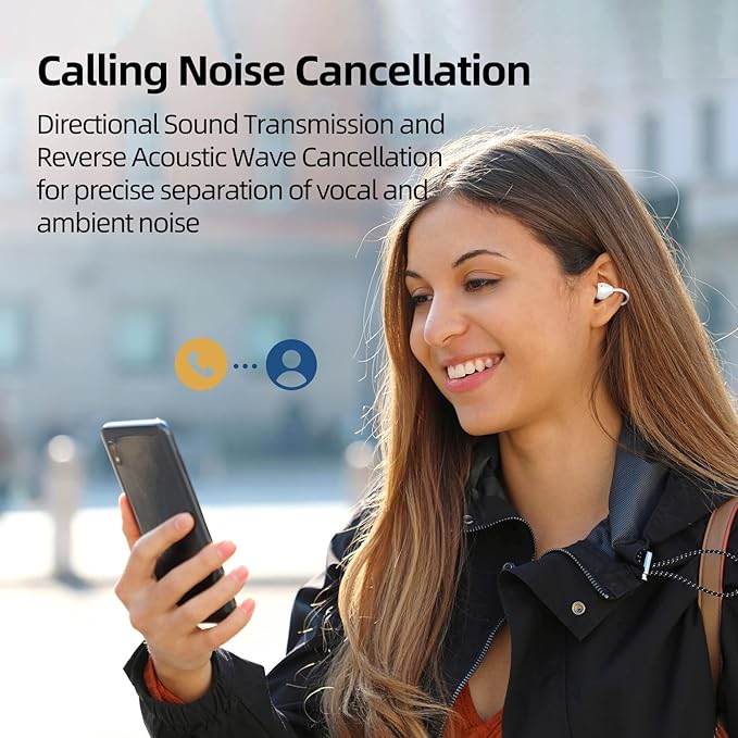 MUZEN Open Ear Headphones, Trickle 4g Lightweight Wireless Bluetooth 5.4 Clip On Earbuds with 38H Playtimes, Fit Comfort Sport Ear Clip Earbuds, Hi-Fi Earphones for Fintness Running Workout