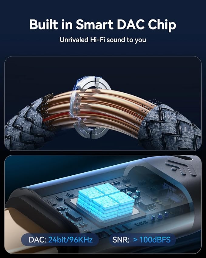 USB Type C to 3.5mm Female Headphone Jack Adapter,【2 Pack】Aux to USB C Audio Dongle Cable Cord for iPhone 17 Pro Max, iPhone 17 Air, iPhone 16 15 Pro Max Plus, iPad Pro, MacBook,Galaxy S24 S23 S22 S21