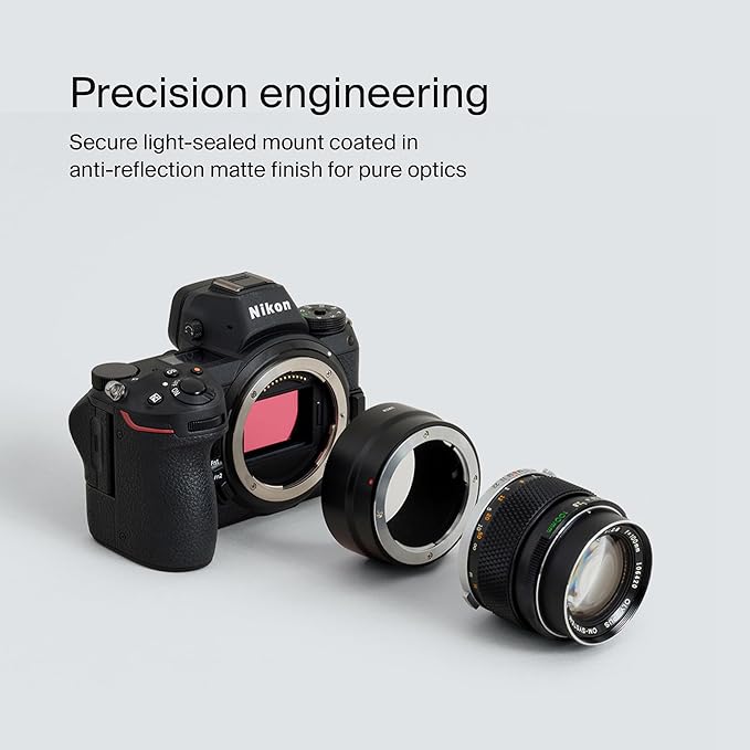 Urth Lens Mount Adapter: Compatible for Nikon Z Camera Body to Olympus OM Lens