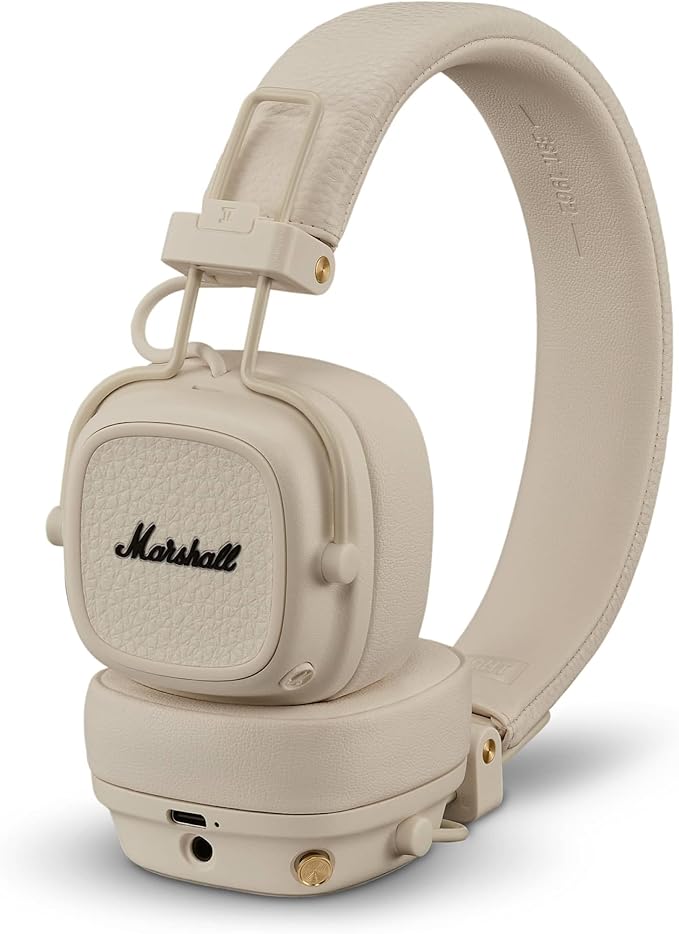 Marshall Major V On-Ear Wireless Bluetooth Headphone - Cream