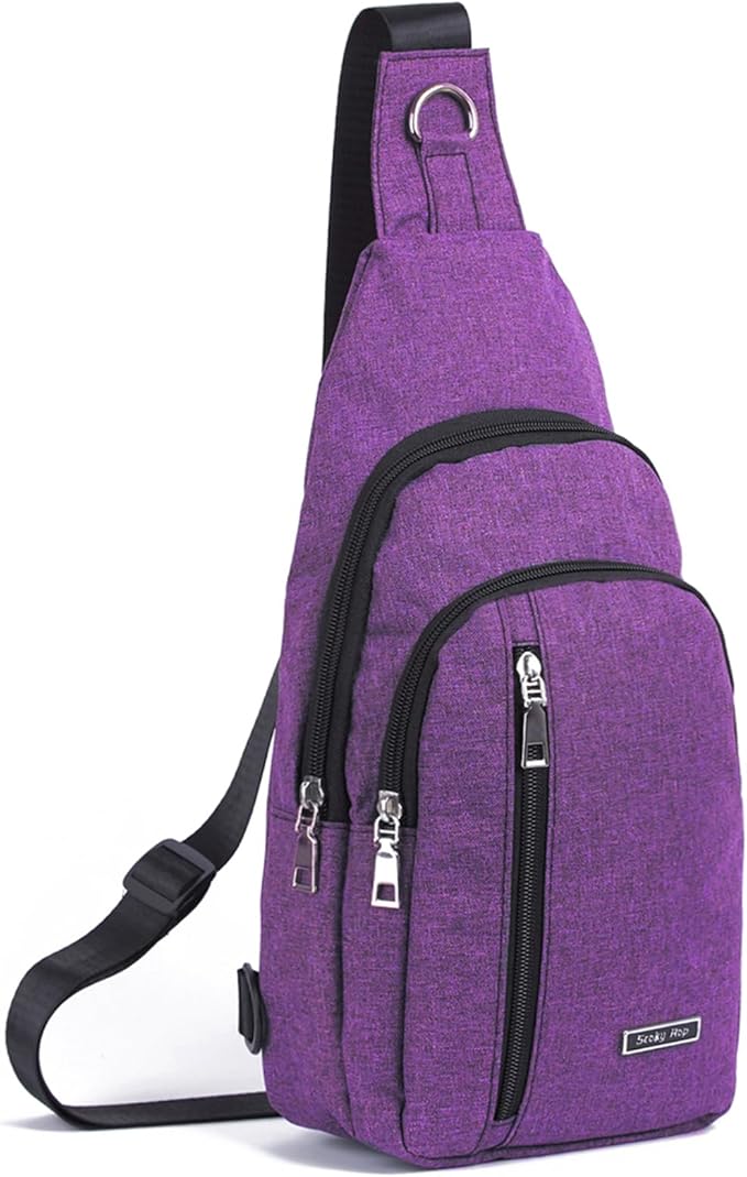 Seoky Rop Small Sling Bag Crossbody for Men Women One Strap Shoulder Cross Body Bag Sling Backpack for Travel