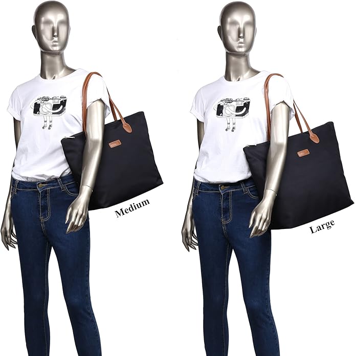 Water Resistant Light Weight Nylon Tote Bag Handbag