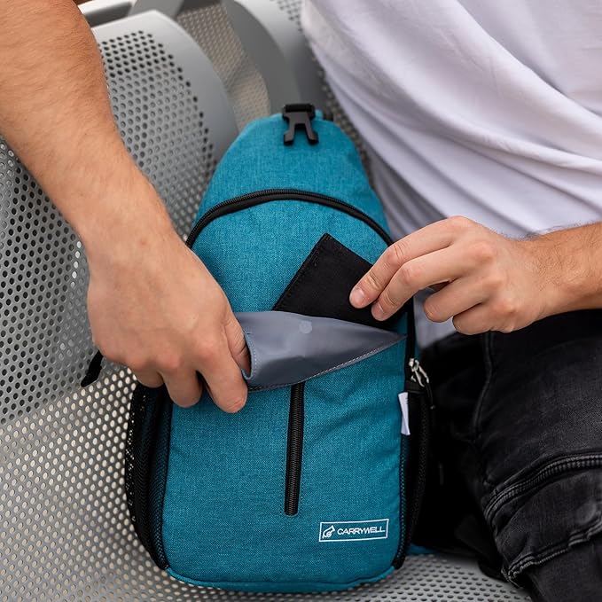 |Not Made In China| Crossbody Sling Backpack, Sling Bag For Travel and Hiking, Anti-Theft Chest Bag