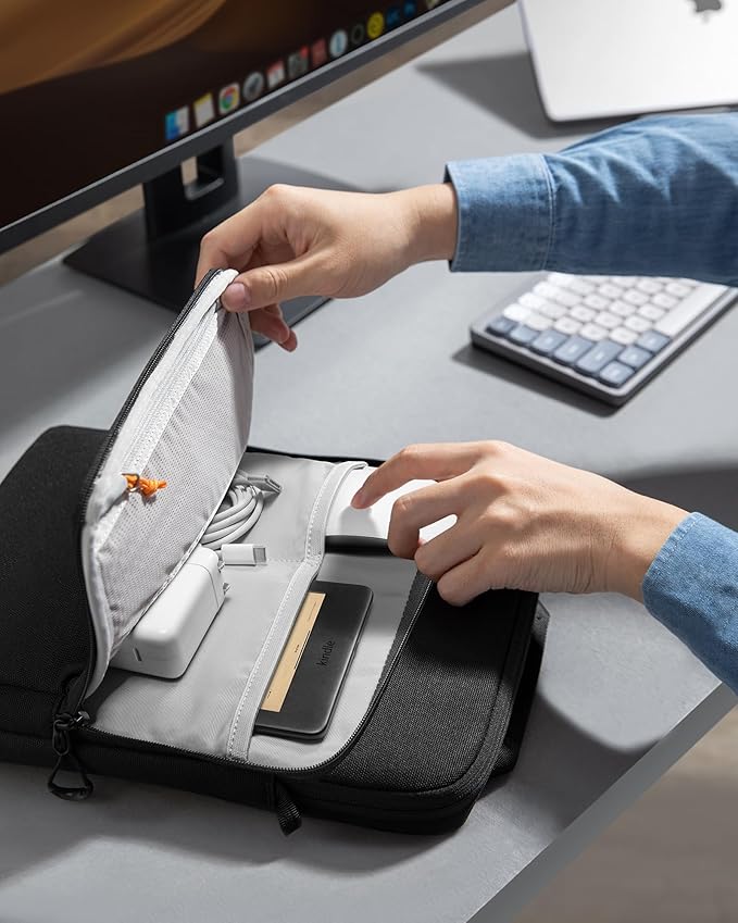 tomtoc DefenderACE 13 Inch iPad Case Sleeve Bag for iPad Pro M4, M2&M1 & 2025 13 Inch iPad Air M3/M2 2024, 360 Protection Spill-Water Resistant Tablet Sleeve Carrying Case