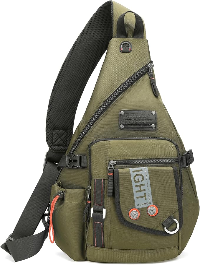 Large Sling Backpack, Sling Chest Bag Shoulder Crossbody Daypacks Fits 14.1-Inch Laptop for Travel Outdoor Men Women