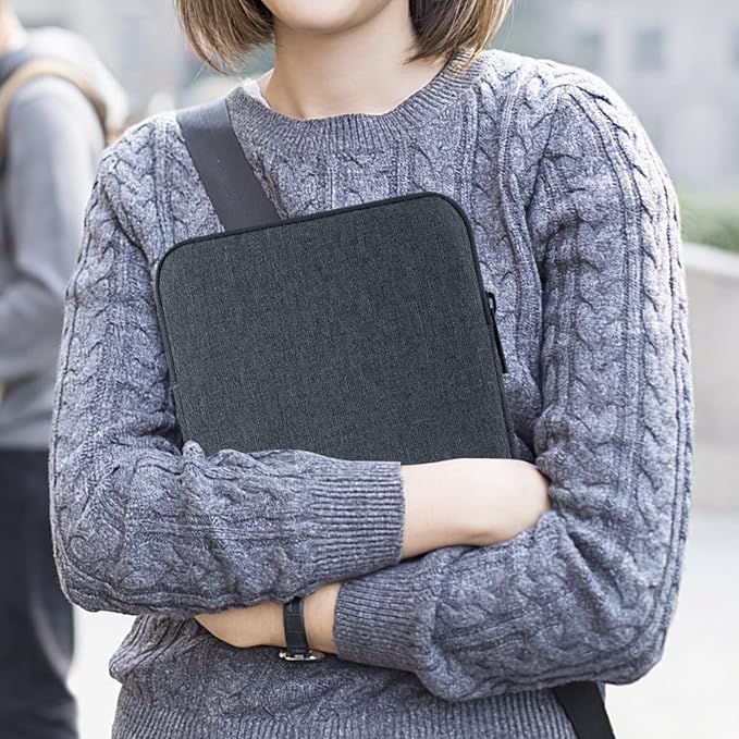 MoKo 9-11 Inch Tablet Sleeve Bag Carrying Case Fits New 11inch iPad Air M3, iPad A16 2025, iPad Pro 11 M4, Air 5/4/3, iPad 10/9/8th Gen, Tab S8/S9 11", Space Gray