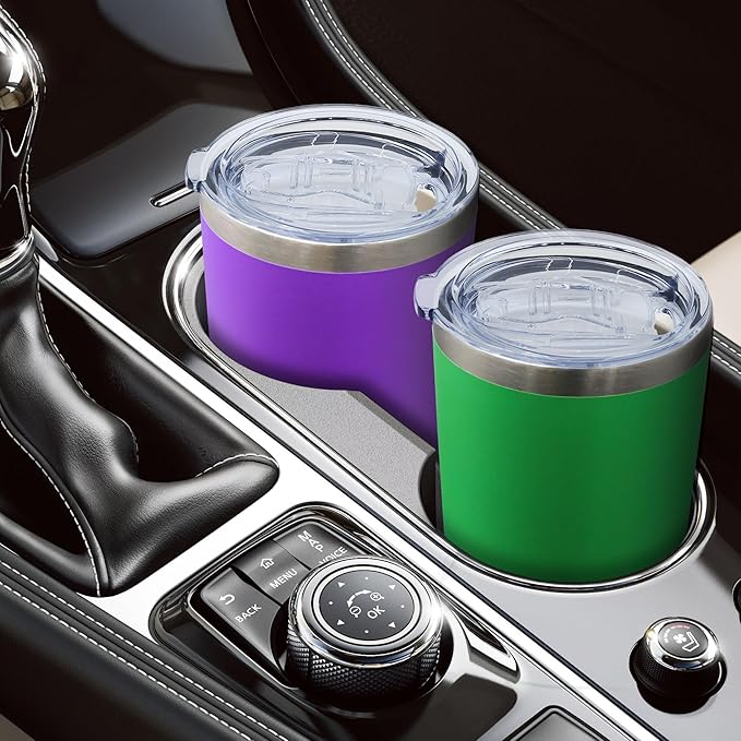 20oz Tumbler Bulk Stainless Steel Tumblers with Lid Vacuum Insulated Double Wall Travel Coffee Mug Powder Coated Tumbler Cup for Hot and Cold Drinks(Purple, 1 pack)