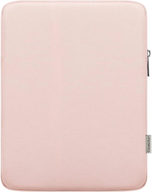 MoKo 7-8 Inch Tablet Sleeve Bag, Polyester Pouch Cover Case Fits iPad mini (A17 Pro) 8.3" 2024, iPad mini 6/5/4/3/2/1, Samsung Galaxy Tab S2 8.0, Tab A 8.0, ZenPad Z8s 7.9,Pink