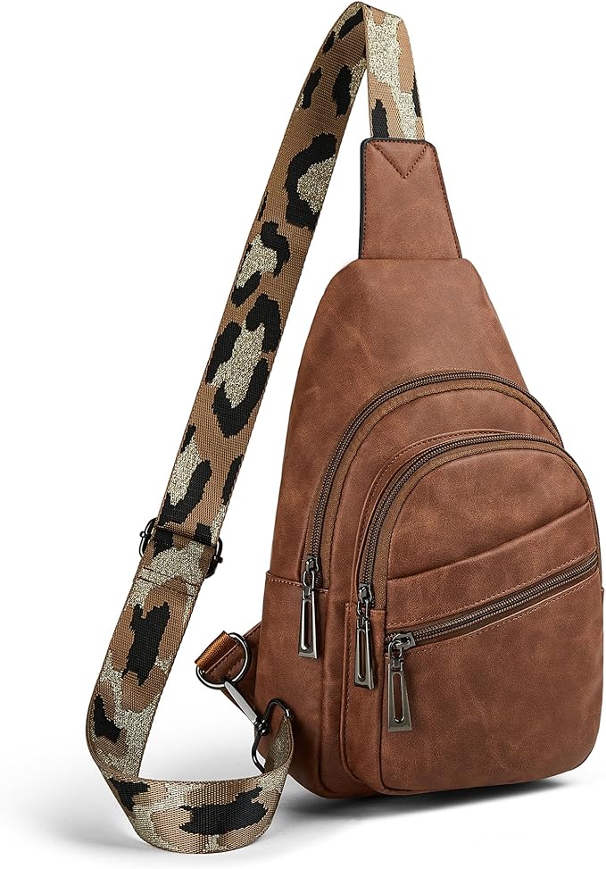 Sling Bag Crossbody Bags for Women Small Cross Body Bag Fanny Packs Chest Sling Purse for Daily Travel Leisure Sport