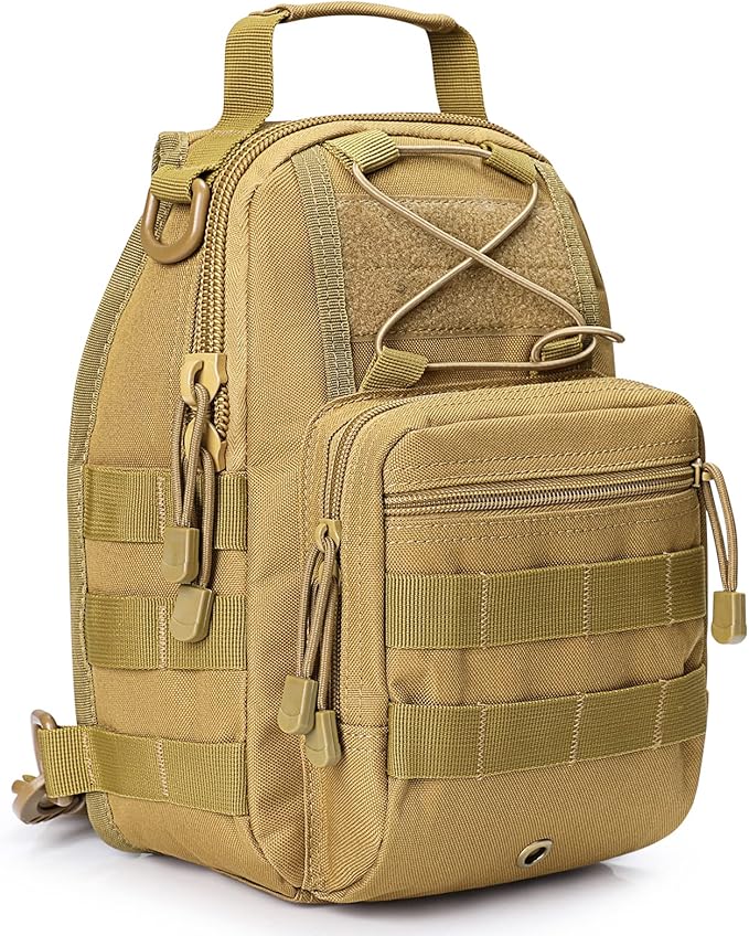 G4Free Outdoor Tactical Bag Backpack, Military Sport Bag Pack Sling Shoulder Backpack Tactical Bag for Every Day Carry