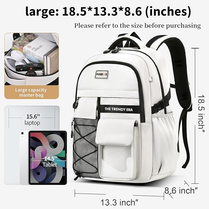 teenage student backpack,encrypted material， multiple compartments and large capacity backpack with anti-theft pockets，Water repellent backpacks suitable for middle and high school Men & Women