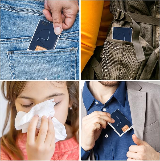 120 Packs Pocket Packs Facial Tissues, 4 Ply Travel Size Tissues, Soft and Unscented