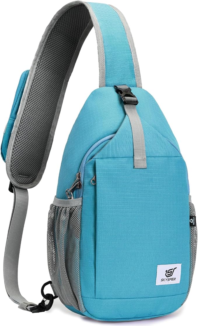SKYSPER Sling Bag RFID Cross Body Bag Recycled Crossbody Backpack Travel Daypack