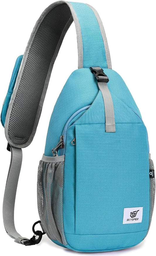 SKYSPER Sling Bag RFID Cross Body Bag Recycled Crossbody Backpack Travel Daypack