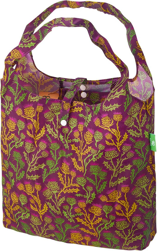 ECO CHIC Foldable Reusable Grocery Bags - Lightweight, Recycled & Reusable Shopping Bag - Waterproof Packable Tote