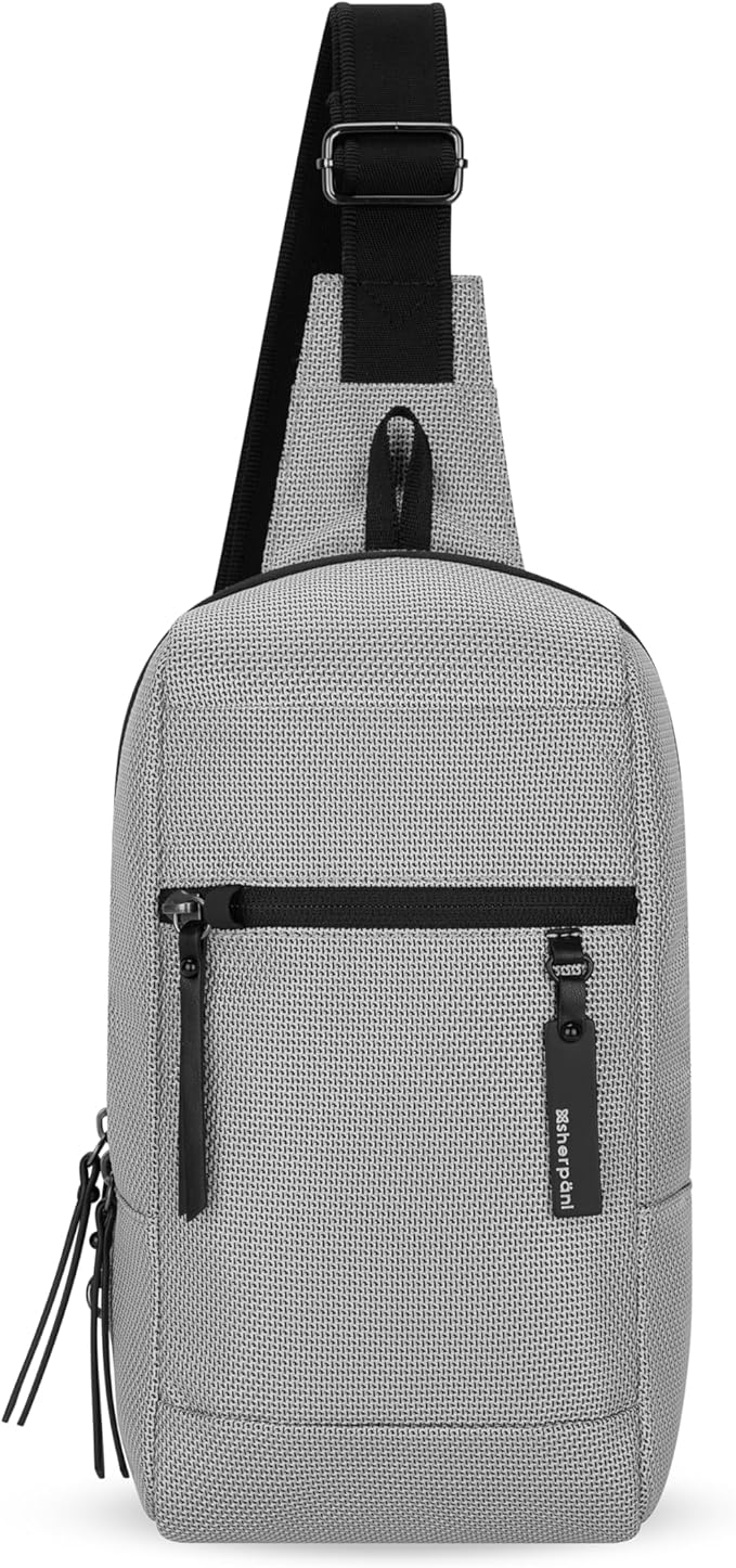 Sherpani Metro, Anti Theft Sling Bag, Sling Backpack, 5L Travel Bag, Shoulder Chest Purse, Crossbody Backpack for Women, Metal Hardware, Travel Gift (Sterling)