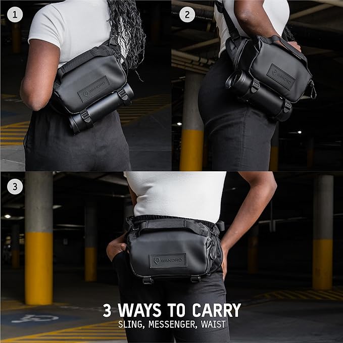 WANDRD ROGUE V1 9L Sling: Compact Camera Sling and Crossbody Bag with Fast Access, 3-Way Carry– Lightweight Everyday Bag Great for Travel, Photography, and Daily Use (Uyuni Purple)