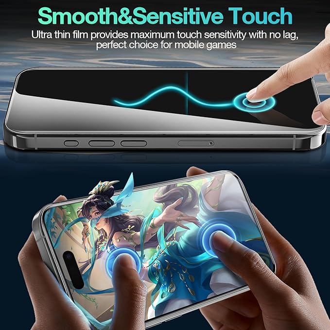 3 Pack Flexible Film for iPhone 17 Screen Protector[NOT GLASS], Non-breakable Soft TPU Hydrogel Film for iPhone 17, Invisible Thin, Scratch Resistant, Self-Healing