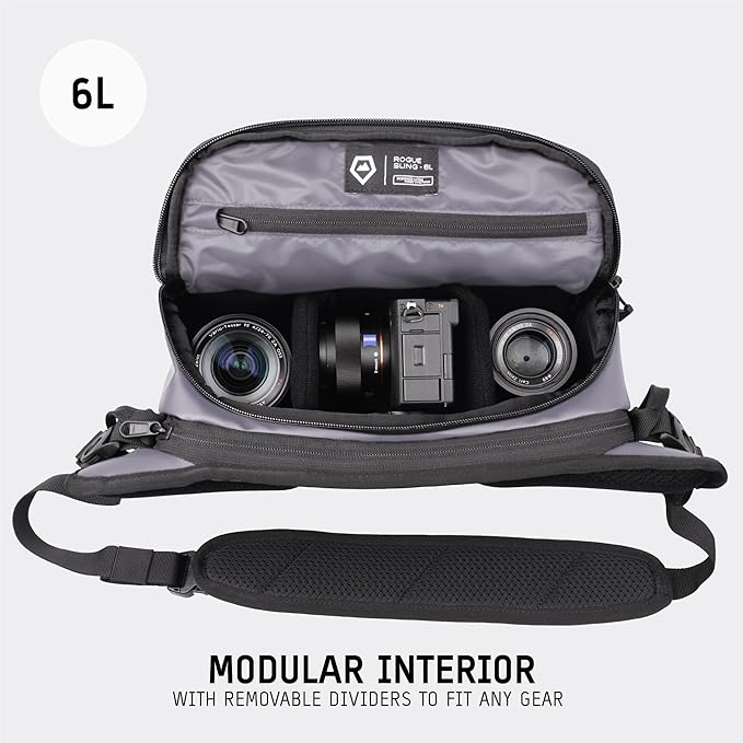 WANDRD ROGUE V1 6L Sling: Compact Camera Sling and Crossbody Bag with Fast Access, 3-Way Carry– Lightweight Everyday Bag Great for Travel, Photography, and Daily Use (Uyuni Purple)